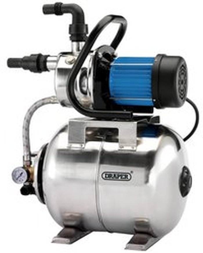 The Range | Draper Draper Stainless Steel Booster Pump (800W) - Chrome Draper Draper Stainless Steel Booster Pump (800W) - Chrome
