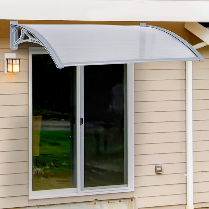 The Range | HOMCOM Outsunny Door Awning Canopy Porch Window - Silver HOMCOM Outsunny Door Awning Canopy Porch Window - Silver