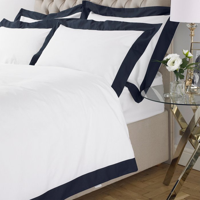 The Range | Paoletti Paoletti Harvard 200 Thread Count Oxford Pillowcase Cotton Navy Paoletti Paoletti Harvard 200 Thread Count Oxford Pillowcase Cotton Navy