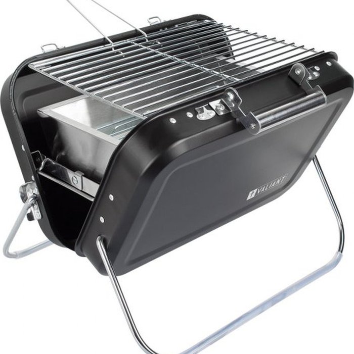 The Range | VALIANT Portable Folding BBQ - Black VALIANT Portable Folding BBQ - Black