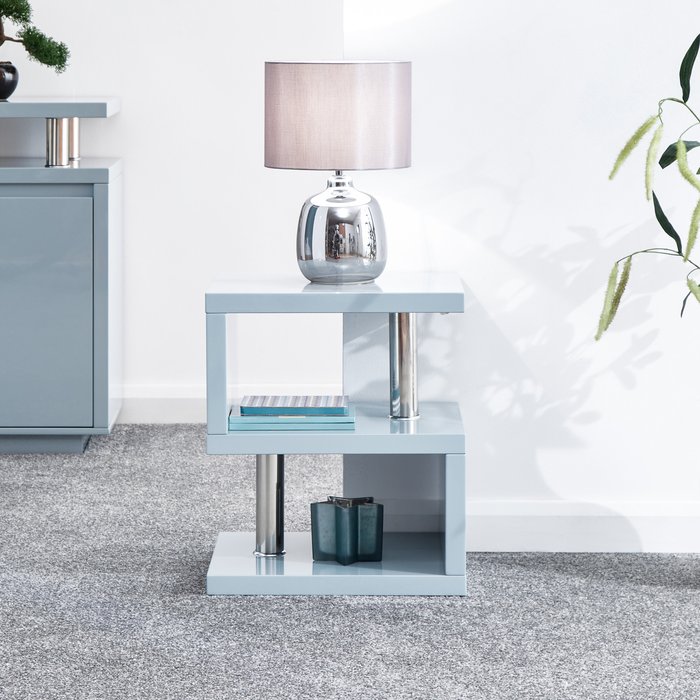 The Range | Dunelm Polar LED Side Table Grey Dunelm Polar LED Side Table Grey