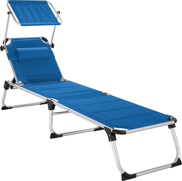 The Range | TECTAKE Tectake Sun Lounger Lorella Blue TECTAKE Tectake Sun Lounger Lorella Blue