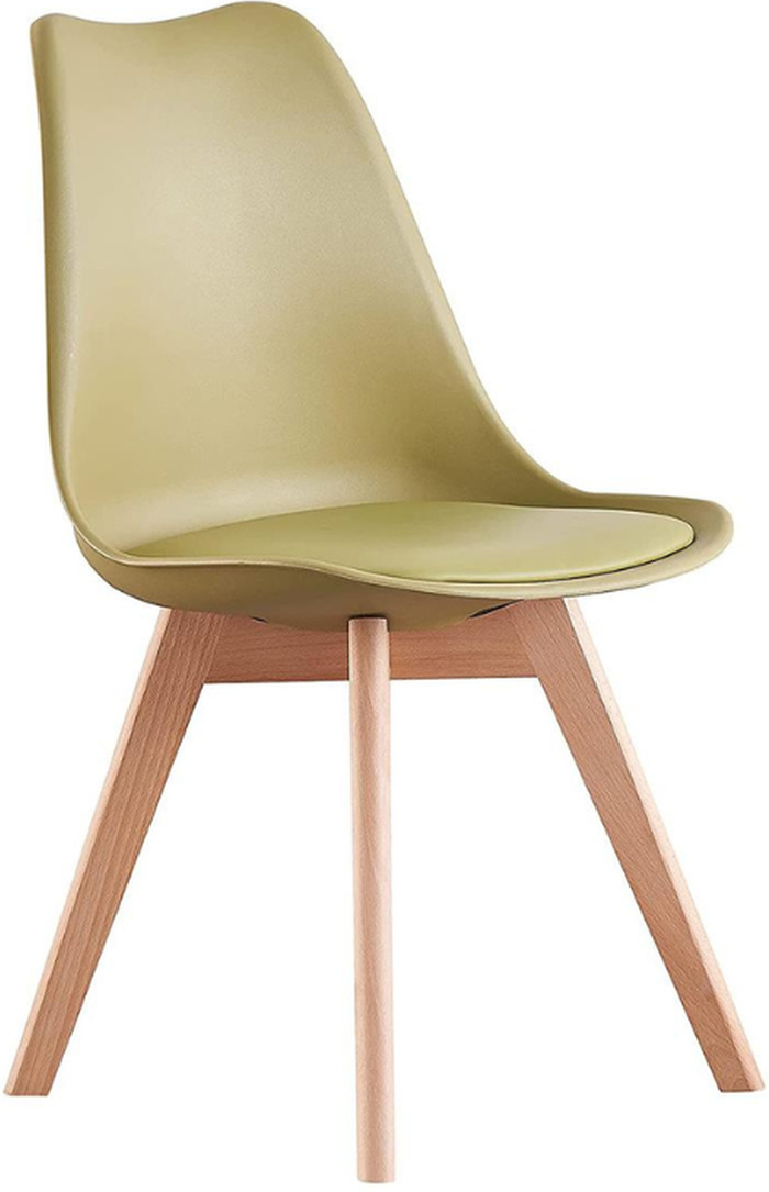 The Range | Life Interiors Lorenzo Padded Dining Chair Single - Green Life Interiors Lorenzo Padded Dining Chair Single - Green