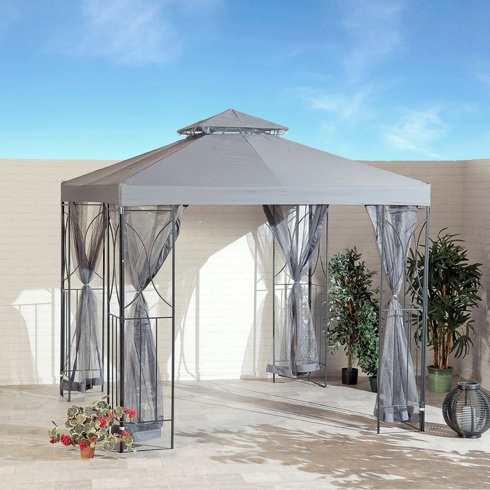 The Range | Suntime Suntime Polenza 2.5m Dark Grey Gazebo Suntime Suntime Polenza 2.5m Dark Grey Gazebo