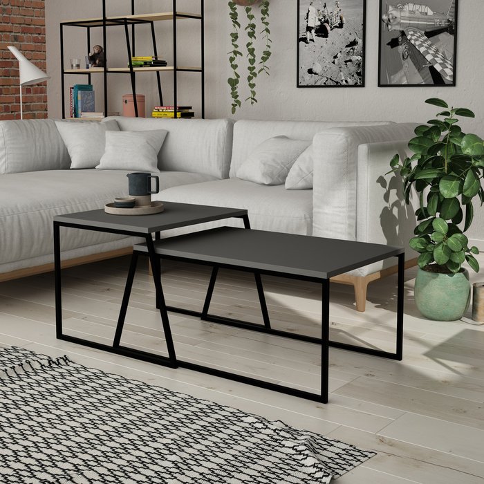 The Range | Decortie Pal Modern Coffee Table Multipurpose - Anthracite Grey Decortie Pal Modern Coffee Table Multipurpose - Anthracite Grey