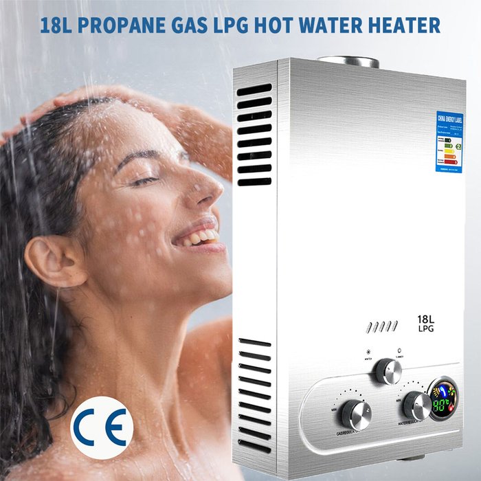 The Range | STACCATOAS LPG Propane Gas Hot Water Heater - Silver STACCATOAS LPG Propane Gas Hot Water Heater - Silver