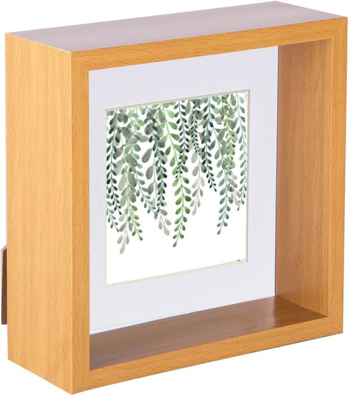 The Range | Nicola Spring 3D Deep Box Photo Frame - 6 x 6 Nicola Spring 3D Deep Box Photo Frame - 6 x 6
