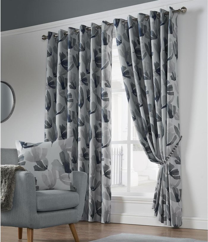 The Range | Livinluxury Amsterdam Ring Top Curtains - Charcoal Livinluxury Amsterdam Ring Top Curtains - Charcoal