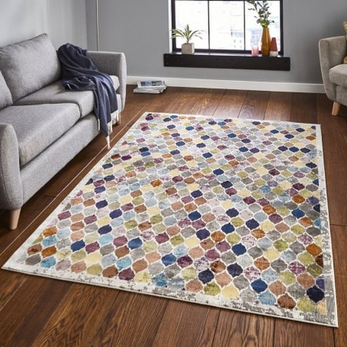 The Range | Think Rugs 16th Avenue 35A Rug Grey, Blue, Green and Brown Think Rugs 16th Avenue 35A Rug Grey, Blue, Green and Brown