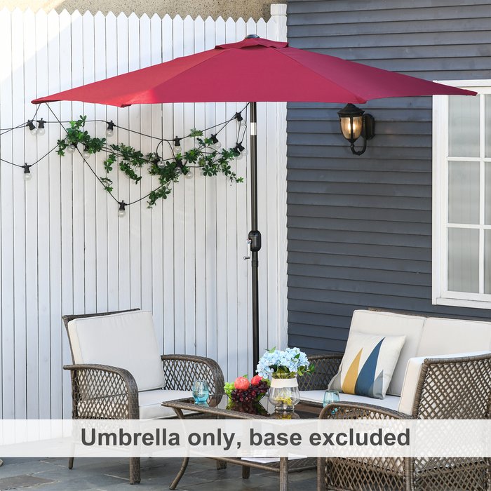 The Range | Outsunny 2.7M Patio Tilt Umbrella Sun Parasol - Wine Red Outsunny 2.7M Patio Tilt Umbrella Sun Parasol - Wine Red