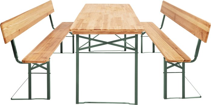 The Range | TECTAKE Picnic Table Set with Backrests - Brown TECTAKE Picnic Table Set with Backrests - Brown