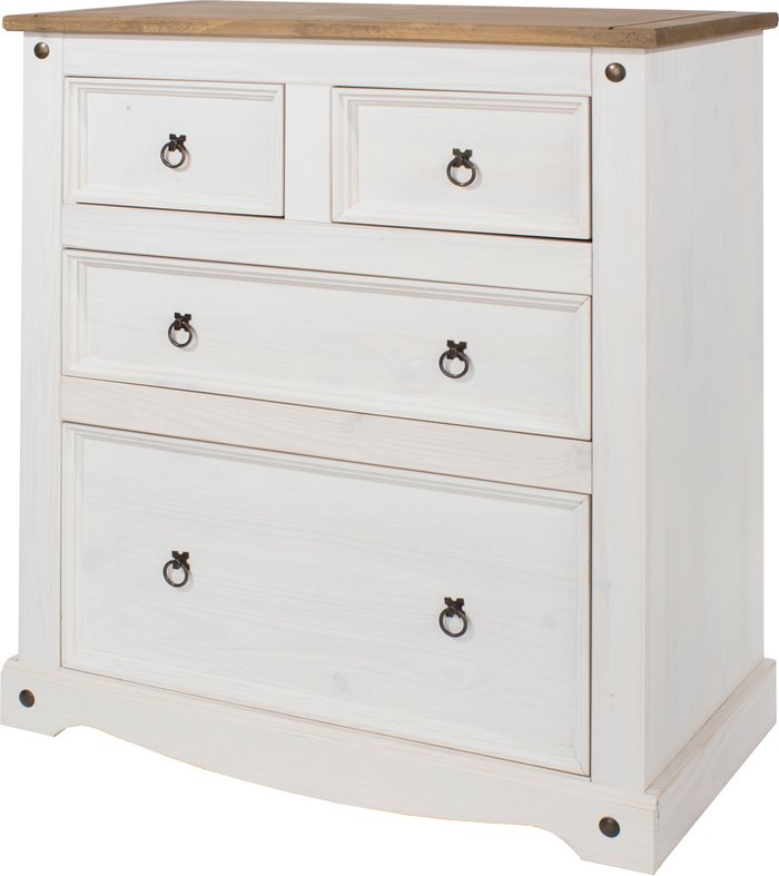 The Range | Core Corona 2 Plus 2 Drawer White Chest White Core Corona 2 Plus 2 Drawer White Chest White