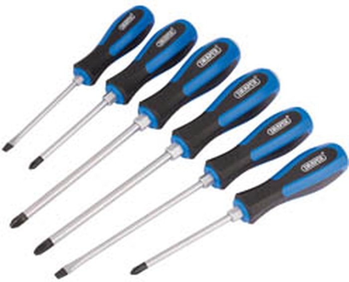The Range | Draper Draper 6 piece Pound Thru Screwdriver Set Draper Draper 6 piece Pound Thru Screwdriver Set