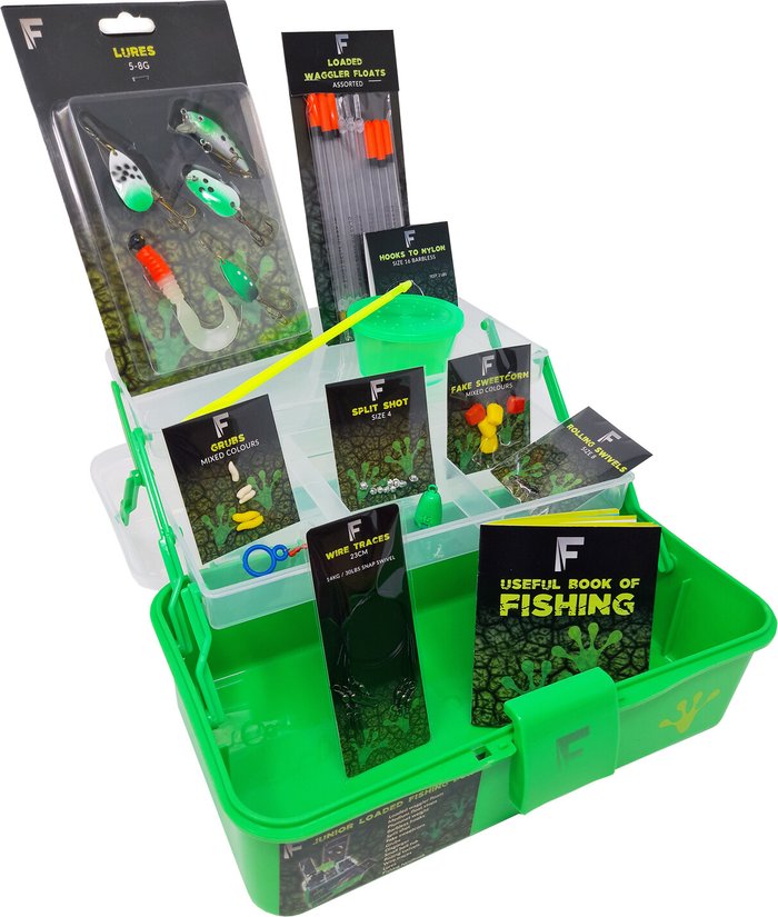 The Range | Fladen Fishing Junior Loaded Fishing Box - Green Fladen Fishing Junior Loaded Fishing Box - Green