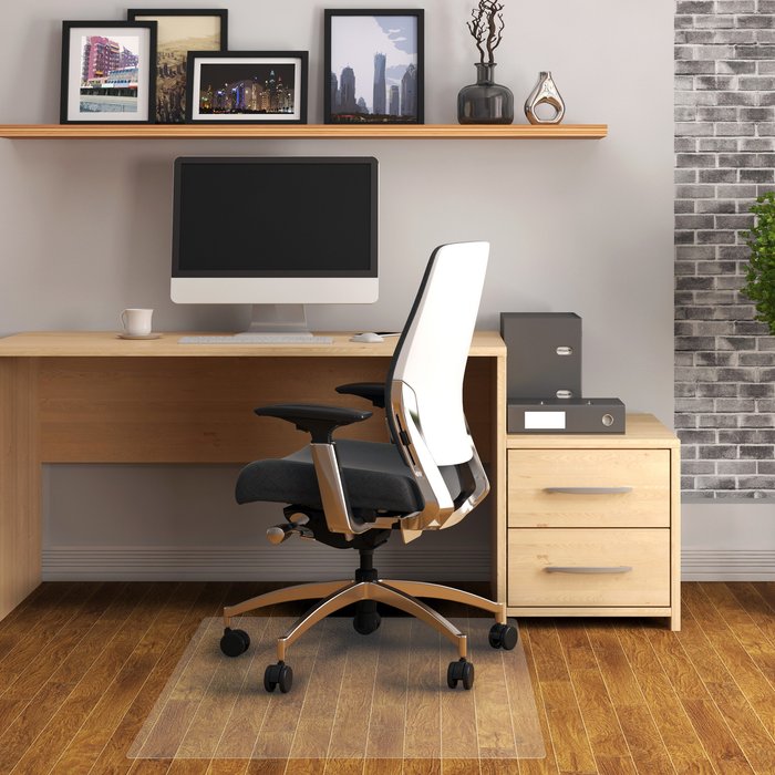 The Range | Advantagemat PVC Rectangular Chair Mat for Hard Floor - Clear / 75 x 120cm Advantagemat PVC Rectangular Chair Mat for Hard Floor - Clear / 75 x 120cm