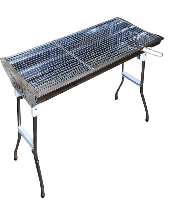 The Range | Samuel Alexander 65cm Rectangular Folding Portable Outdoor Garden Charcoal BBQ Grill - Black Samuel Alexander 65cm Rectangular Folding Portable Outdoor Garden Charcoal BBQ Grill - Black