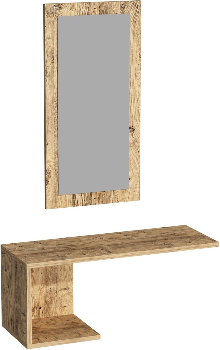 The Range | Destina Home Ramus Dresuar with Shelving and Mirror - Atlantic Pine Destina Home Ramus Dresuar with Shelving and Mirror - Atlantic Pine