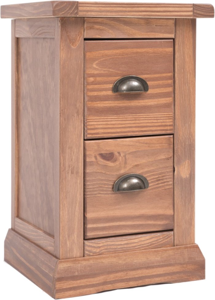 The Range | Cabinet Bits Tirolo 2 Drawer Petite Bedside Cabinet - Brown / Brass Cup Cabinet Bits Tirolo 2 Drawer Petite Bedside Cabinet - Brown / Brass Cup