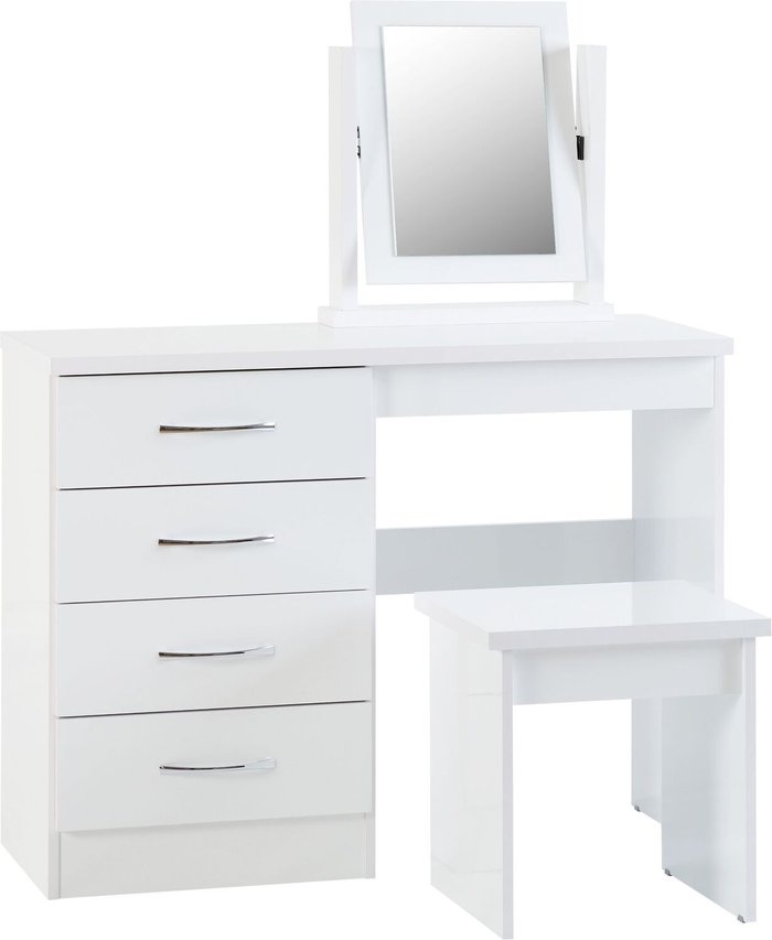 The Range | Dunelm Nevada White Dressing Table Set White Dunelm Nevada White Dressing Table Set White