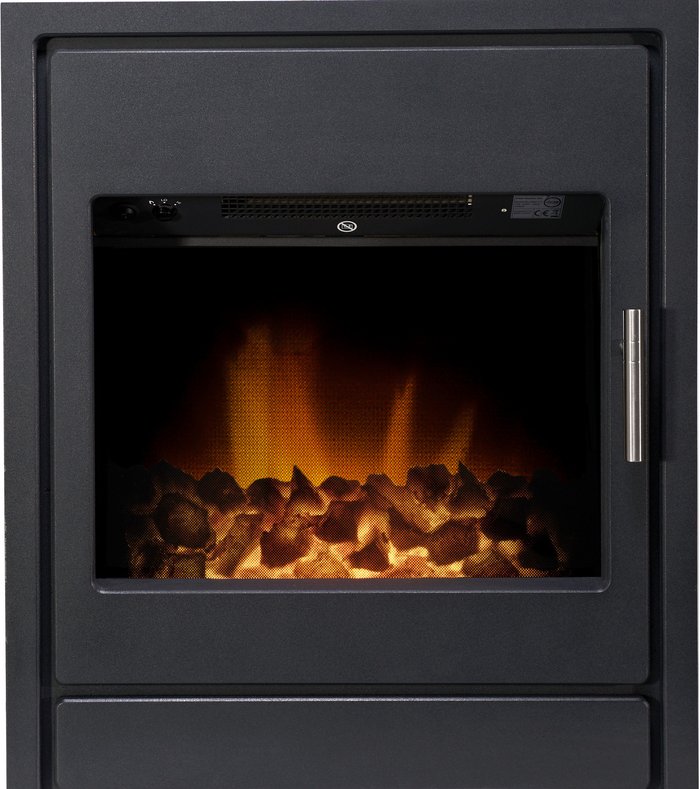 The Range | Adam Acantha Alta Electric Inset Stove in Black with Remote Control - Black Adam Acantha Alta Electric Inset Stove in Black with Remote Control - Black