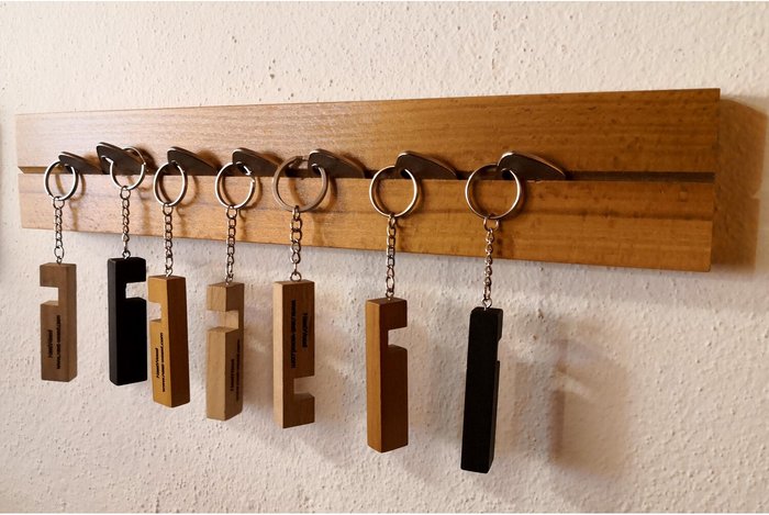 The Range | Decorotika Cleppa 40 cm Wide Handmade Solid Wood Key Holder Key Organizer - Light Colour Decorotika Cleppa 40 cm Wide Handmade Solid Wood Key Holder Key Organizer - Light Colour