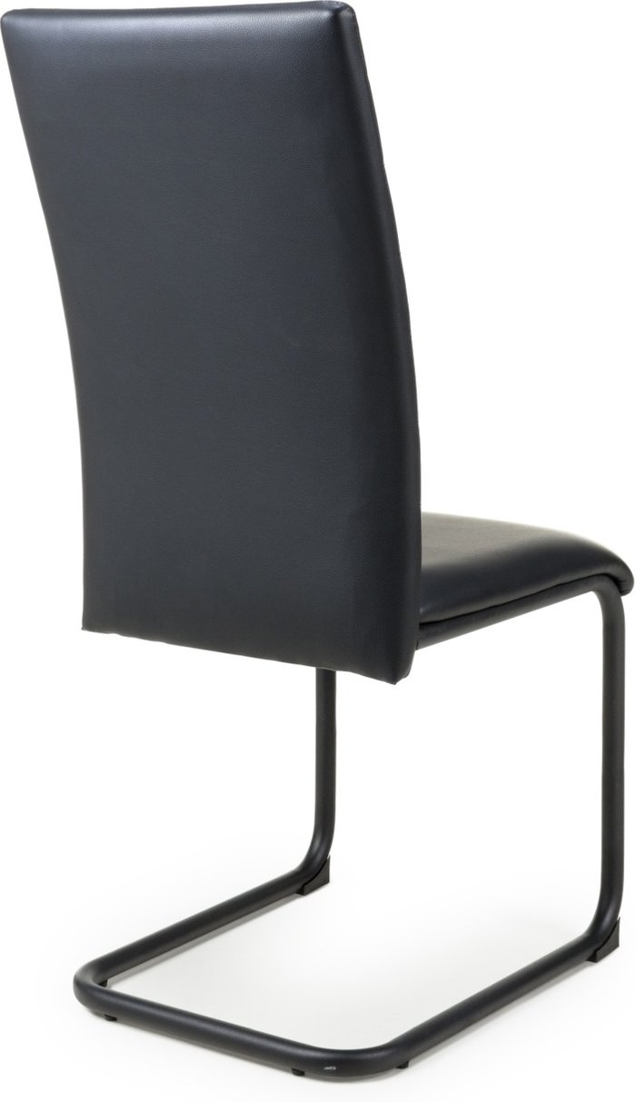The Range | Shankar Set of 4 Carlisle Leather Effect Black Dining Chairs - Black Shankar Set of 4 Carlisle Leather Effect Black Dining Chairs - Black