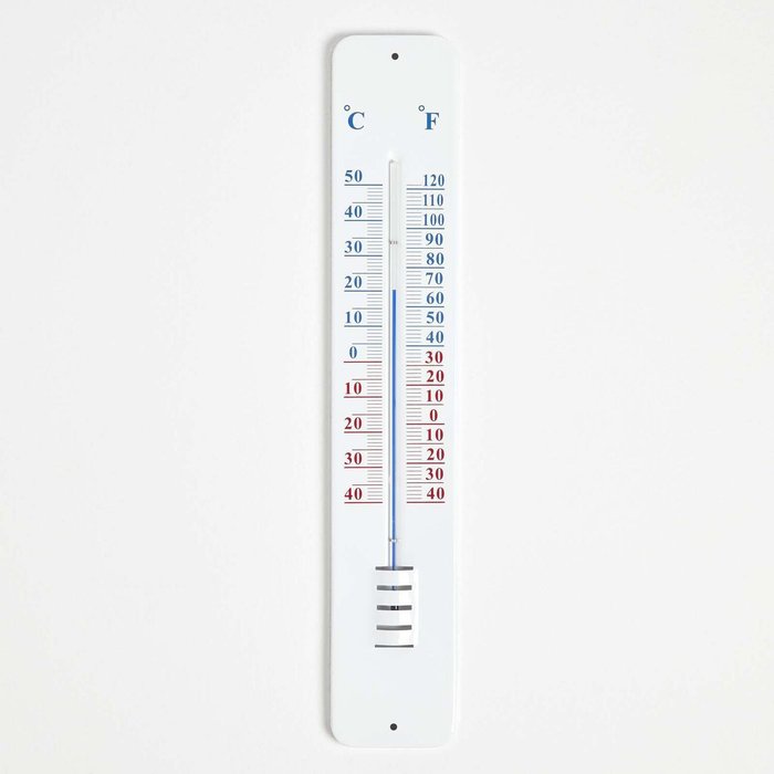 The Range | Homescapes White Metal Wall Thermometer - White Homescapes White Metal Wall Thermometer - White