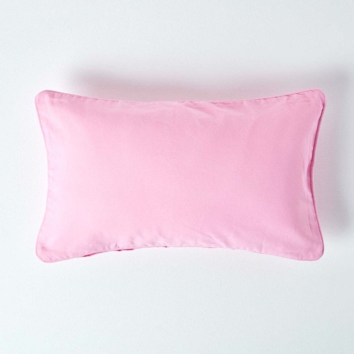 The Range | Homescapes Homescapes Cotton Plain Cushion Cover - Pink Homescapes Homescapes Cotton Plain Cushion Cover - Pink