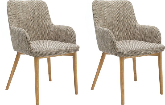 The Range | Shankar 2 x Shankar Sidcup Tweed Oatmeal Dining Chairs Shankar 2 x Shankar Sidcup Tweed Oatmeal Dining Chairs