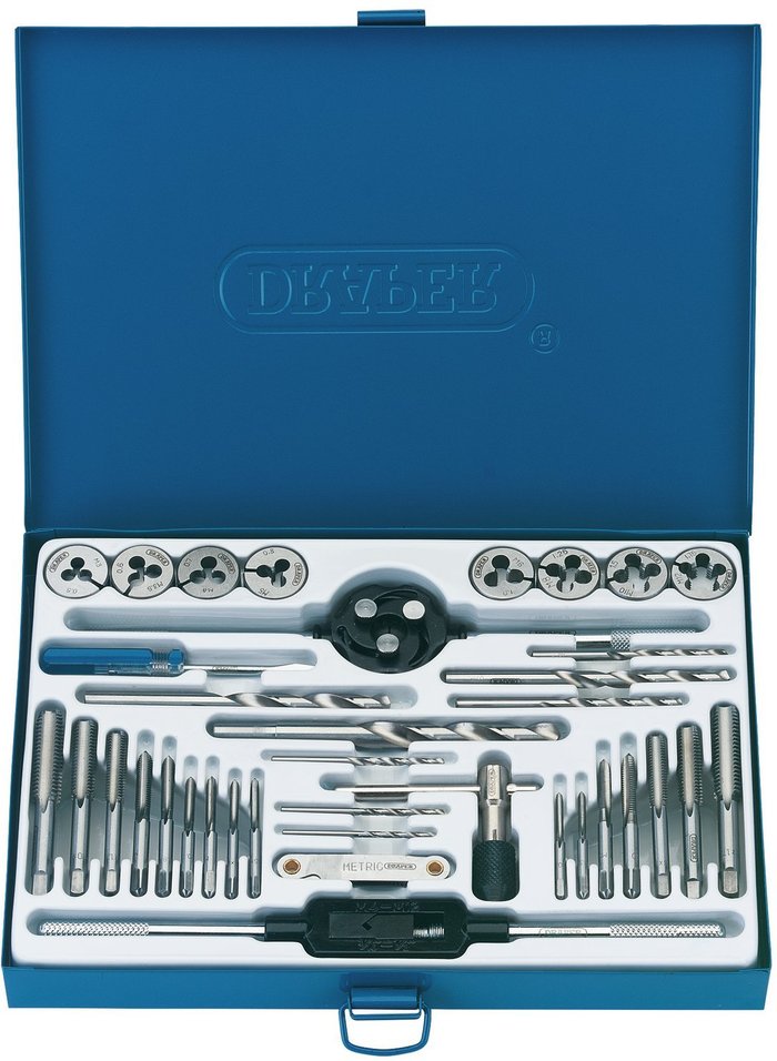 The Range | Draper Draper 37 Piece Tap and Die Set Metric Draper Draper 37 Piece Tap and Die Set Metric