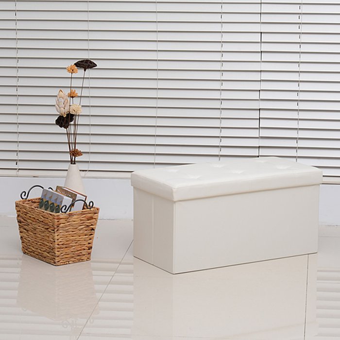 The Range | HOMCOM Storage Bench - Cream white HOMCOM Storage Bench - Cream white