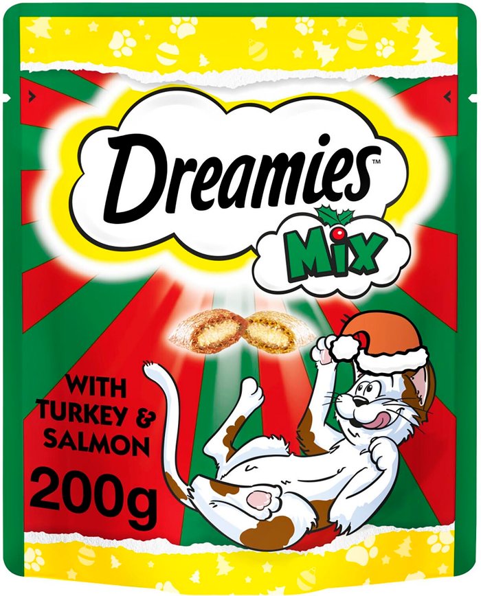 The Range | Dreamies Dreamies Mix with Turkey and Salmon Dreamies Dreamies Mix with Turkey and Salmon