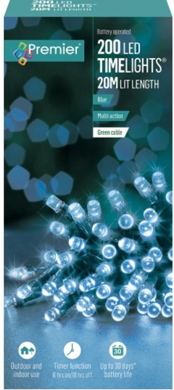 The Range | Premier 200 Blue Battery Timer lights - Blue Premier 200 Blue Battery Timer lights - Blue