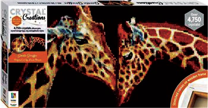 The Range | Hinkler Hinkler Crystal Creations Canvas - 30cm / Giraffes Hinkler Hinkler Crystal Creations Canvas - 30cm / Giraffes