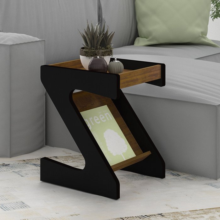 The Range | NAPLES Naples Z Side Table Black Pine - Black Pine NAPLES Naples Z Side Table Black Pine - Black Pine