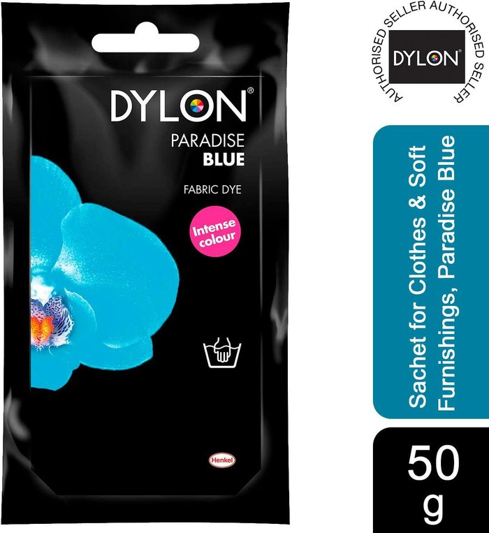 The Range | Dylon Dylon Hand Fabric Dye - Paradise Blue Dylon Dylon Hand Fabric Dye - Paradise Blue