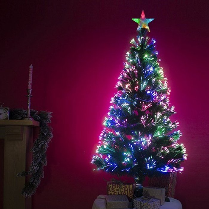 The Range | The Christmas Centre 2ft Green Fibre Optic Christmas Tree with Multicoloured Fibre Optic Lights - Fibre Optic Tree The Christmas Centre 2ft Green Fibre Optic Christmas Tree with Multicoloured Fibre Optic Lights - Fibre Optic Tree