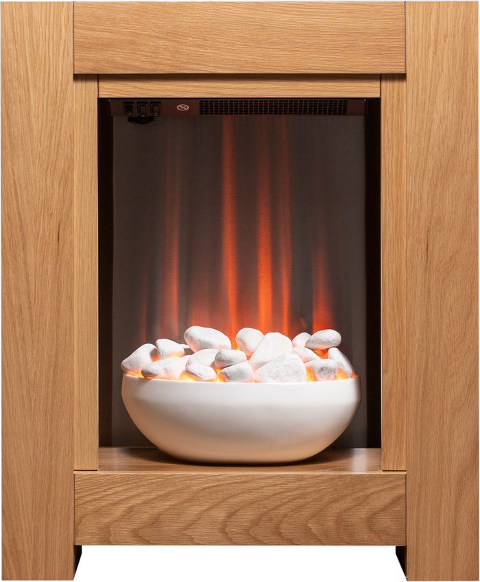 The Range | Adam Adam 2kW Monet Fireplace Suite In Oak With Electric Fire 23 Inch Adam Adam 2kW Monet Fireplace Suite In Oak With Electric Fire 23 Inch