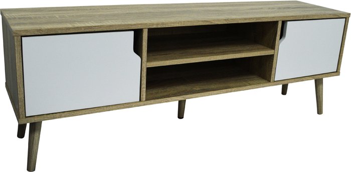 The Range | Techstyle Techstyle Watsons Large Tv / Entertainment Unit With Two Cupboards Oak / White Techstyle Techstyle Watsons Large Tv / Entertainment Unit With Two Cupboards Oak / White