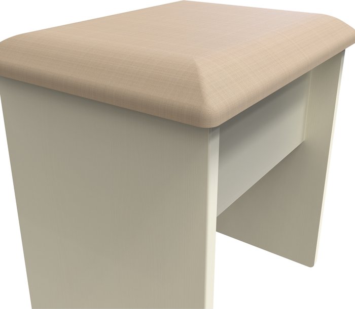 The Range | Victoria Stool - Cream Ash with Riviera Oak Top Victoria Stool - Cream Ash with Riviera Oak Top