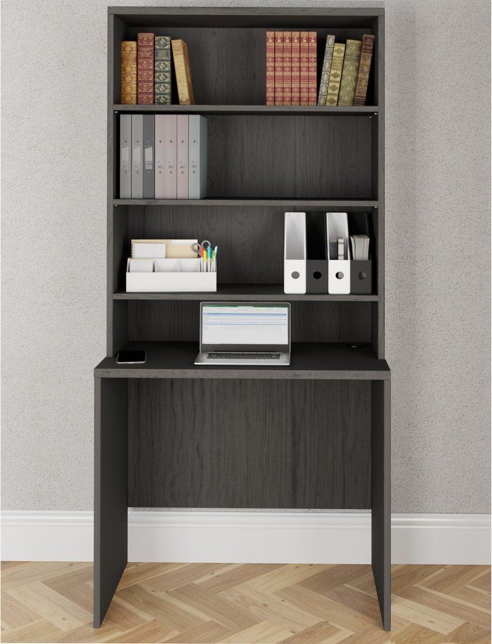 The Range | Layton Layton Medium Desk with Surface Mounted Bookcase - Desk and Bookcase Layton Layton Medium Desk with Surface Mounted Bookcase - Desk and Bookcase