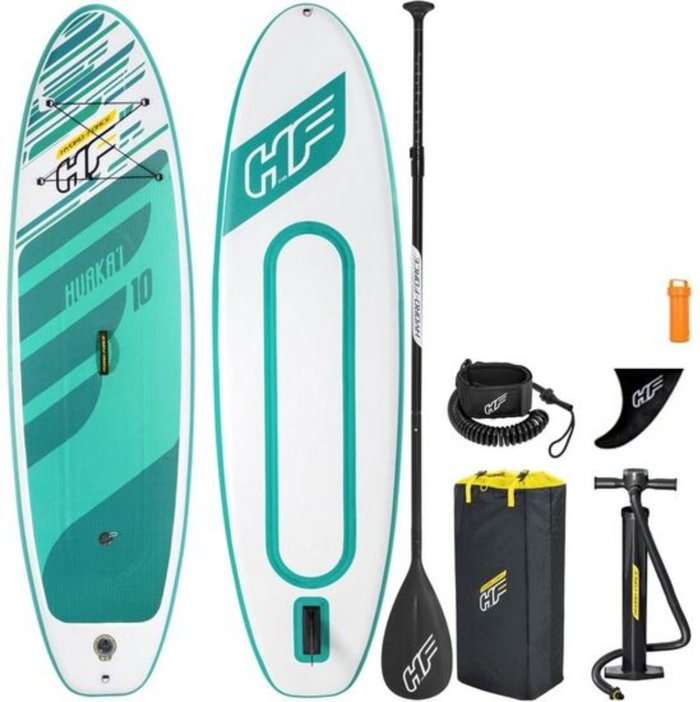 The Range | Bestway Bestway Hydro-Force Huaka White & Turquoise Paddle Board Bestway Bestway Hydro-Force Huaka White & Turquoise Paddle Board