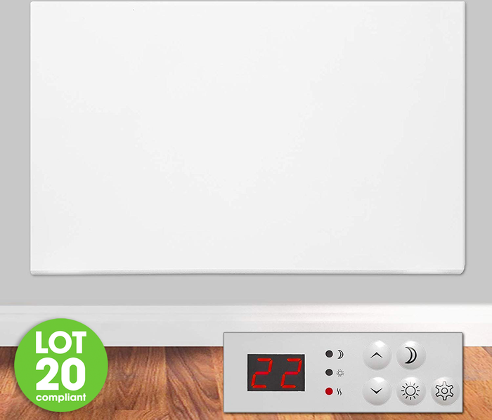 The Range | Futura Electric Radiator Panel Heater Wall Mounted or Freestanding - White Futura Electric Radiator Panel Heater Wall Mounted or Freestanding - White