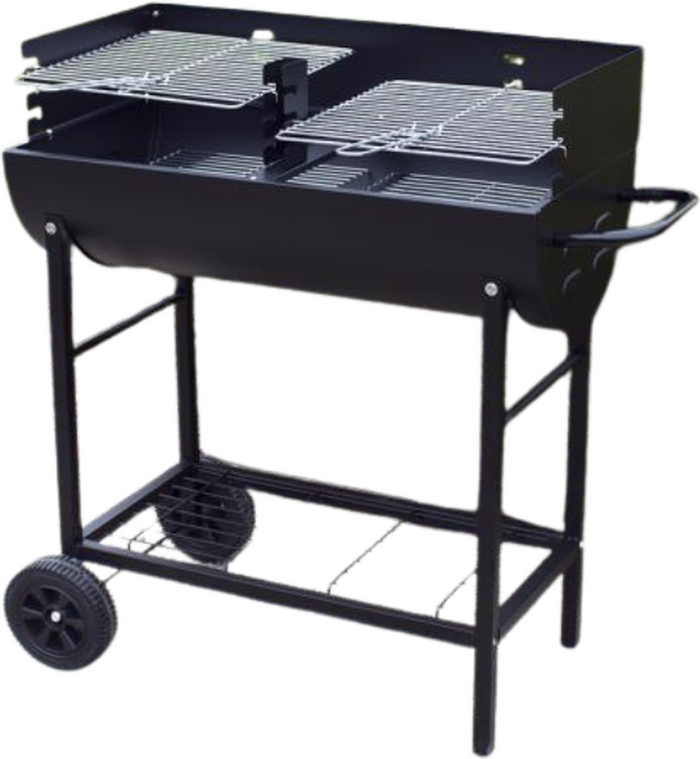 The Range | FURN_BBQ Half Barrel Steel BBQ FURN_BBQ Half Barrel Steel BBQ