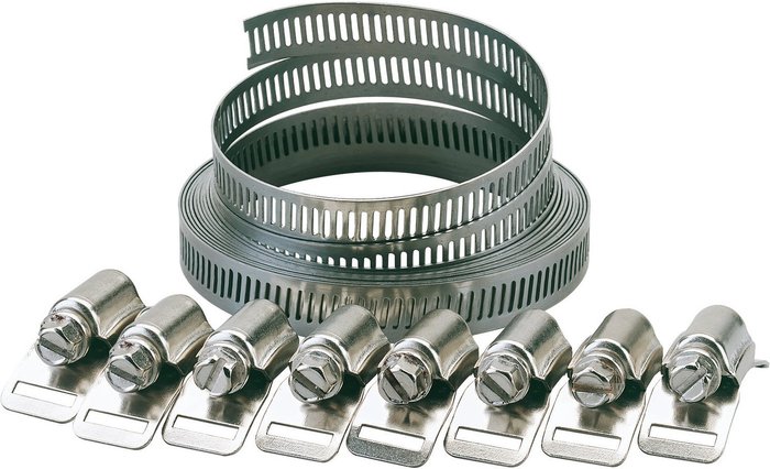 The Range | Draper Draper Loose Hose Clip Band Set 12mm 3m Draper Draper Loose Hose Clip Band Set 12mm 3m