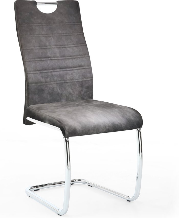 The Range | Shankar 2 x Shankar Talia Suede Effect Dark Grey Dining Chairs Shankar 2 x Shankar Talia Suede Effect Dark Grey Dining Chairs