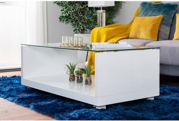 The Range | Furniture Box Furniture Box Sandro White High Gloss And Glass Coffee Table Furniture Box Furniture Box Sandro White High Gloss And Glass Coffee Table