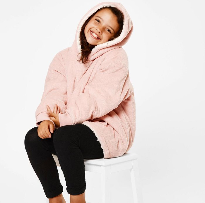 The Range | Sienna Kids Sienna Oversized Blanket Hoodie - Pink Sienna Kids Sienna Oversized Blanket Hoodie - Pink