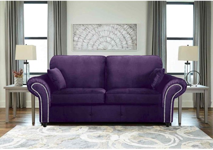 The Range | Simply Eleganza Oakana Luxury Plush Velvet 3 Seater Sofa - Purple Simply Eleganza Oakana Luxury Plush Velvet 3 Seater Sofa - Purple