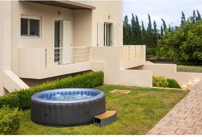 The Range | MSpa Mspa Bergen Inflatable Hot Tub Round Spa - Grey MSpa Mspa Bergen Inflatable Hot Tub Round Spa - Grey